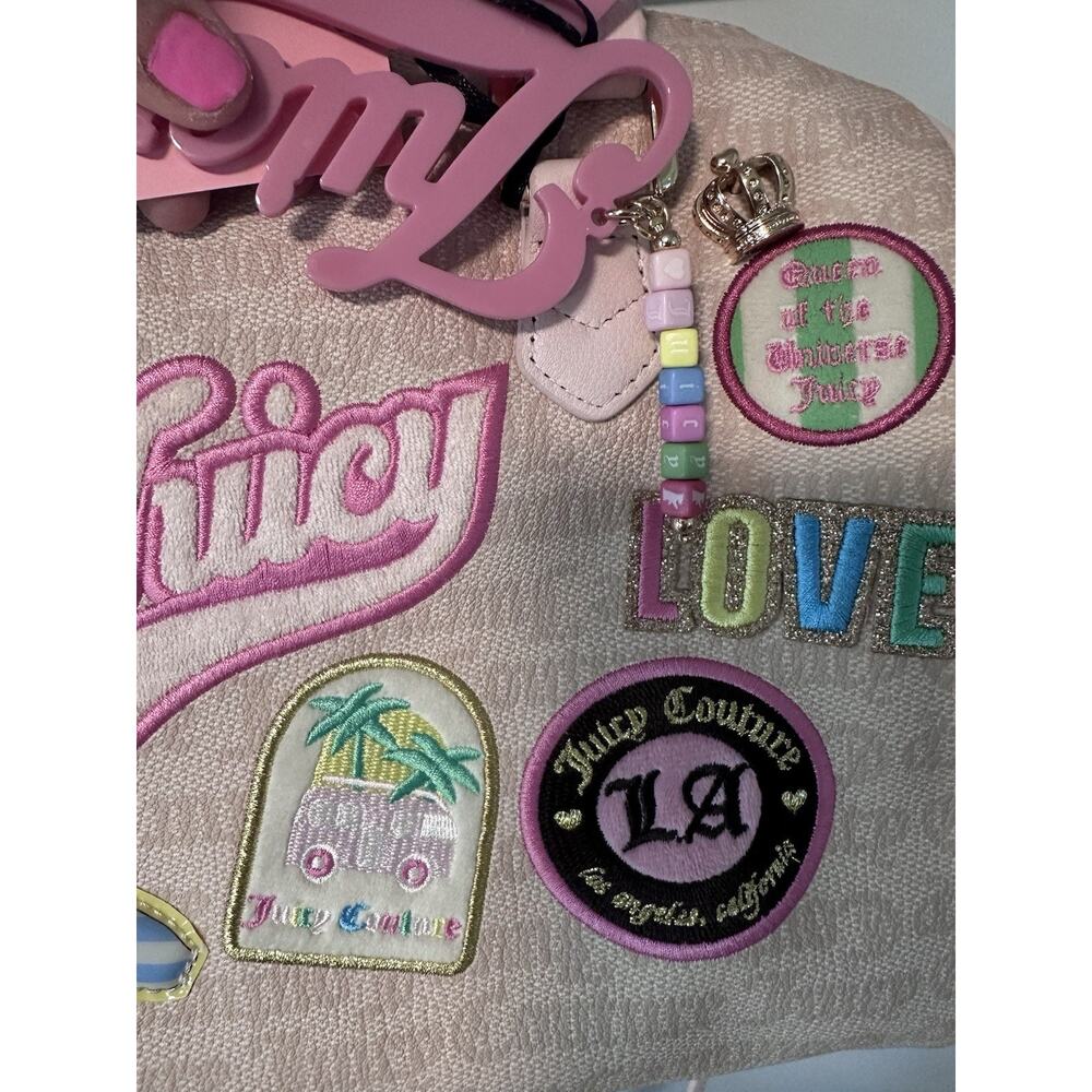 Juicy Couture Run The World Satchel in Sandstone! Rare! Y2K 90s 2000s. NEW! - Picture 3 of 11